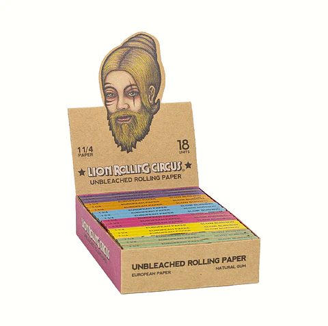 PAPELILLOS ORGÁNICO LION ROLLING CIRCUS 1 1/4
