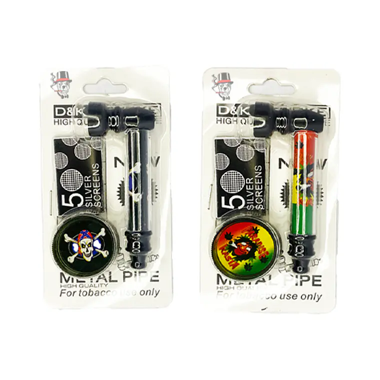 SET PIPA METÁLICO + MOLEDOR D&K 1