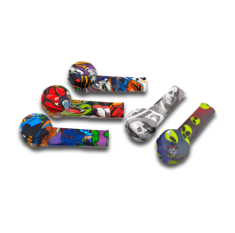 PIPA DE SILICONA CON TAPA QUEMADOR MET