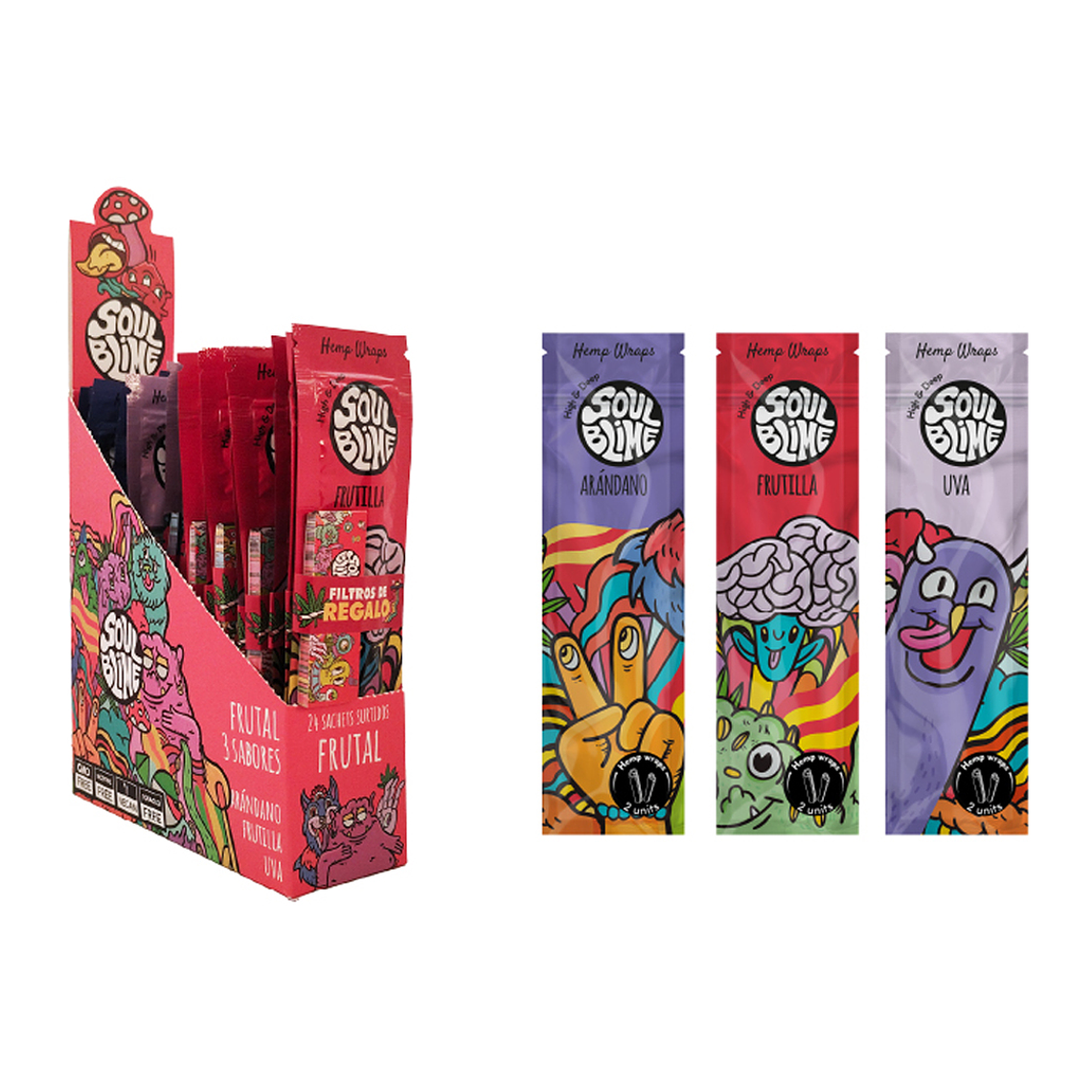 HEMP WRAP SOULBLIME FRUTAL 1