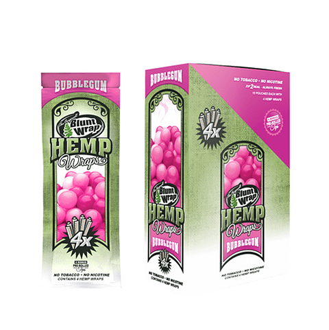 BLUNT HEMP WRAP X4 BUBBLE GUM