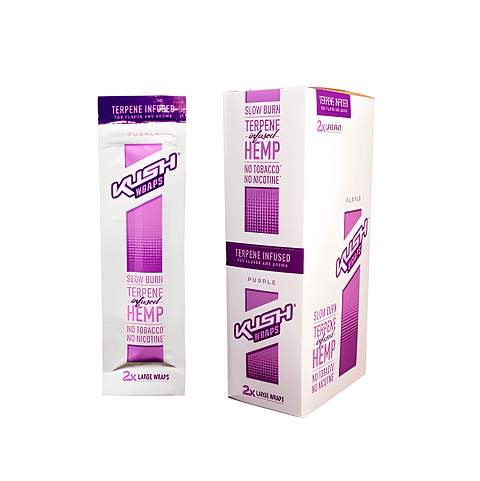 KUSH HEMP WRAP TERPENOS X2 PURPLE