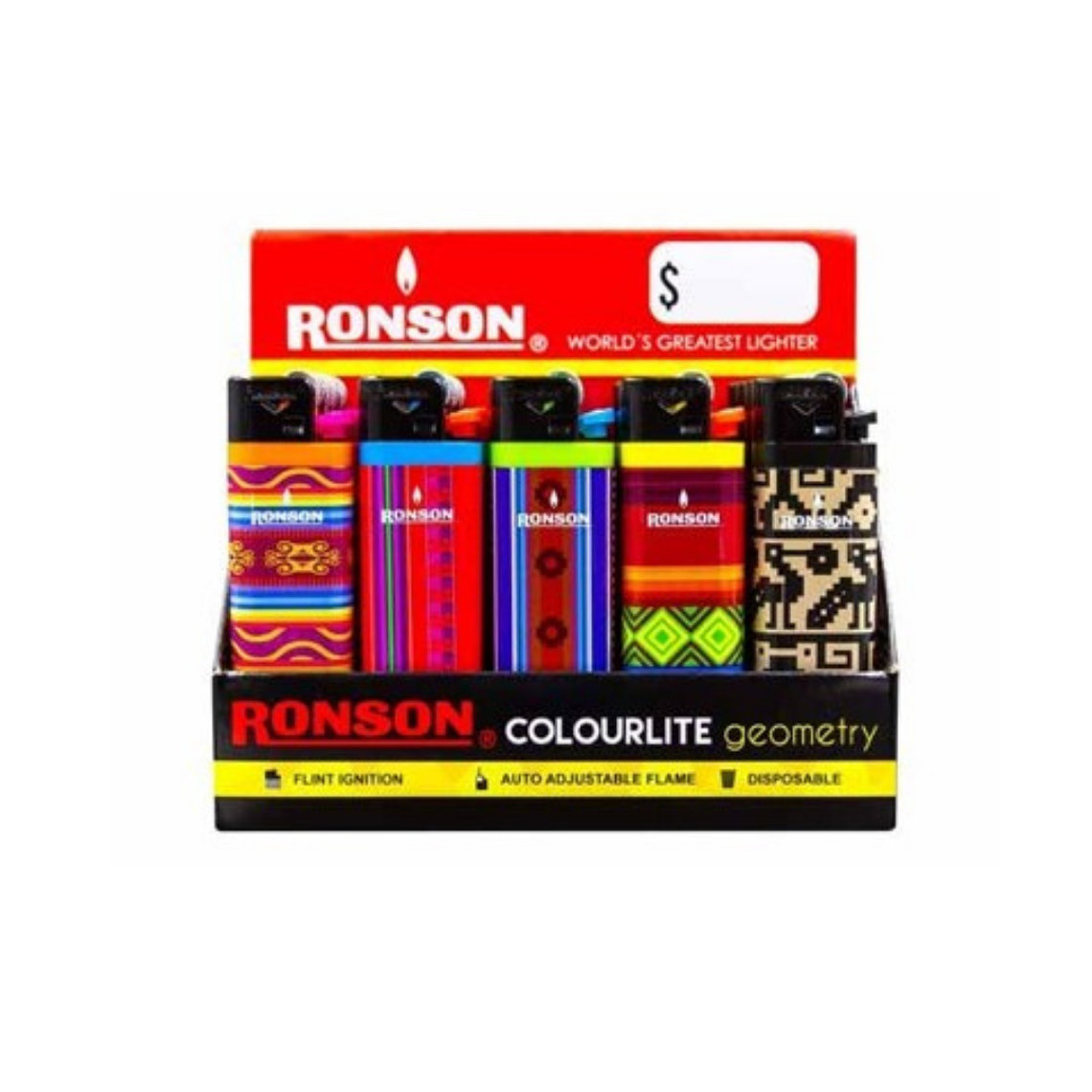 ENCENDEDOR RONSON COLOURLITE GEOMETRY  2