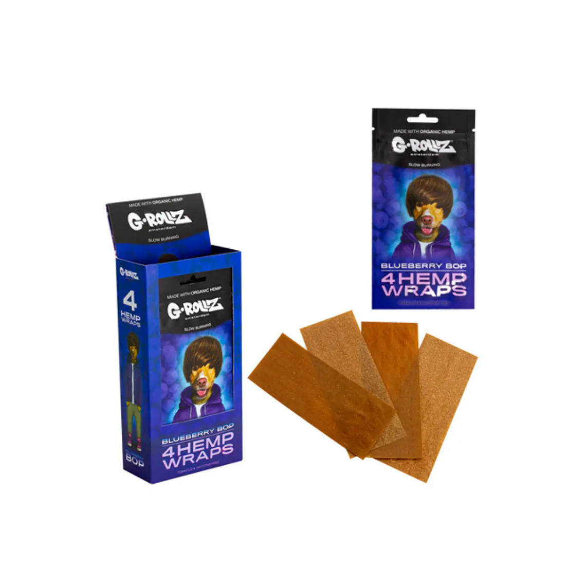 G-Rollz HEMPS WRAPS x4 BLUEBERRY UND. 1