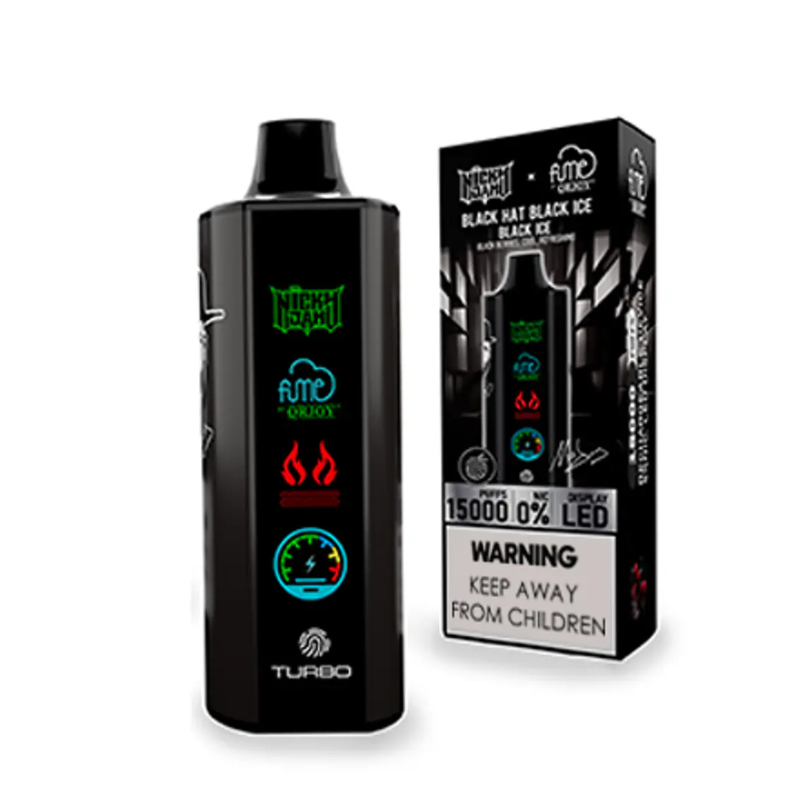 Vape Fume Nicky Jam 15.000 Puff  Black Ice (Black Berries) 1
