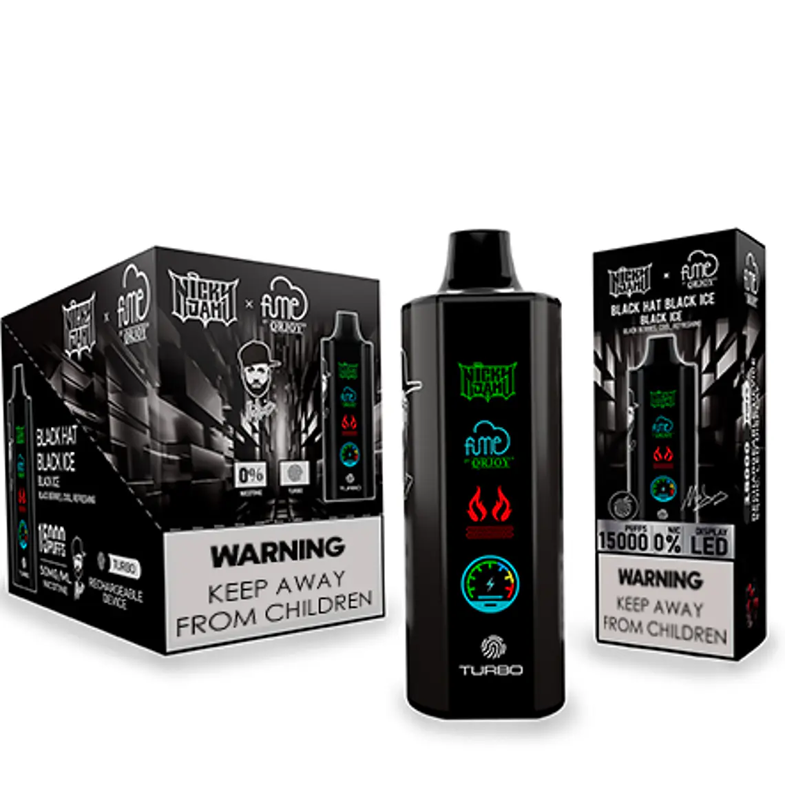 Vape Fume Nicky Jam 15.000 Puff  Black Ice (Black Berries) 2