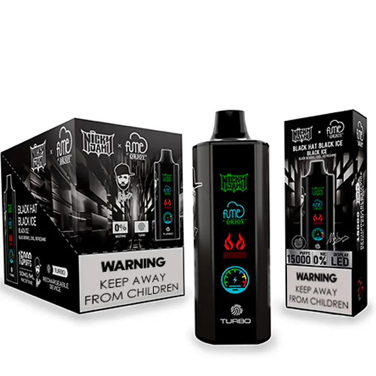 Vape Fume Nicky Jam 15.000 Puff  Black Ice (Black Berries) 2