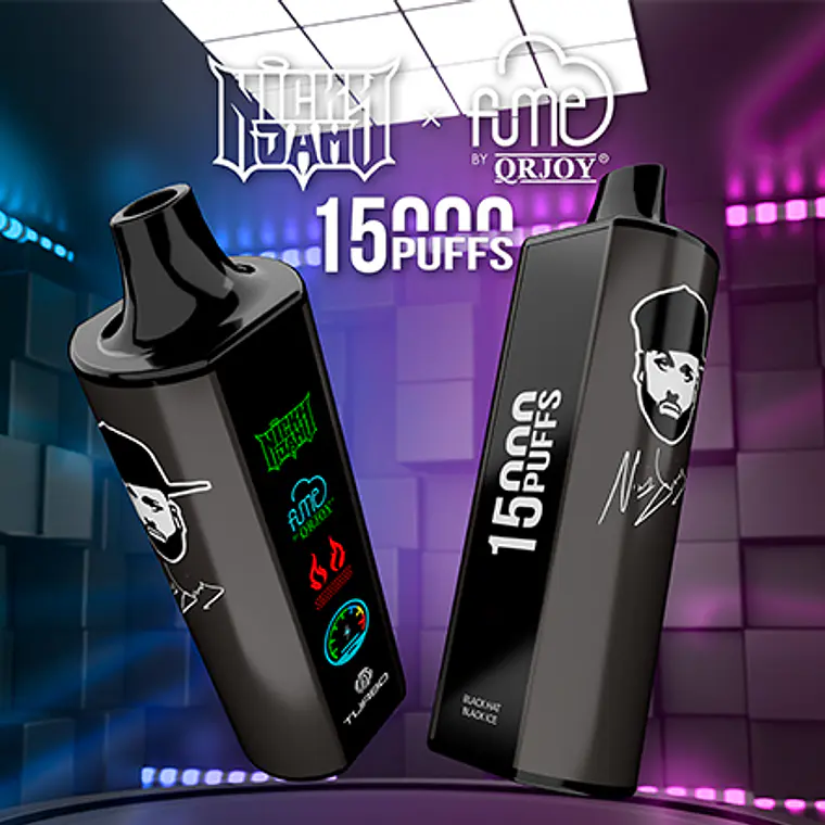 Vape Fume Nicky Jam 15.000 Puff  Black Ice (Black Berries) 3