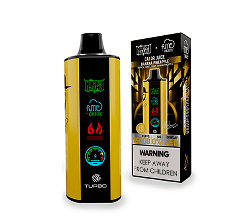 Vape Fume Nicky Jam 15.000 Puff  Calor Juice (Banana, Pinneapple)