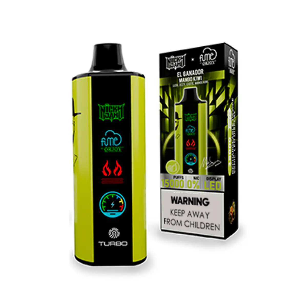 Vape Fume Nicky Jam 15.000 Puff  El Ganador (Mango, Kiwi) 1