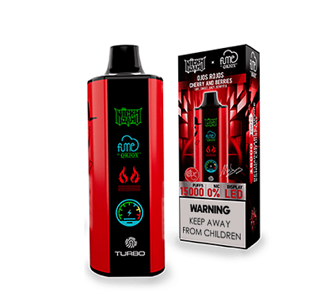 Vape Fume Nicky Jam 15.000 Puff Ojos Rojos (Cherry Berries)