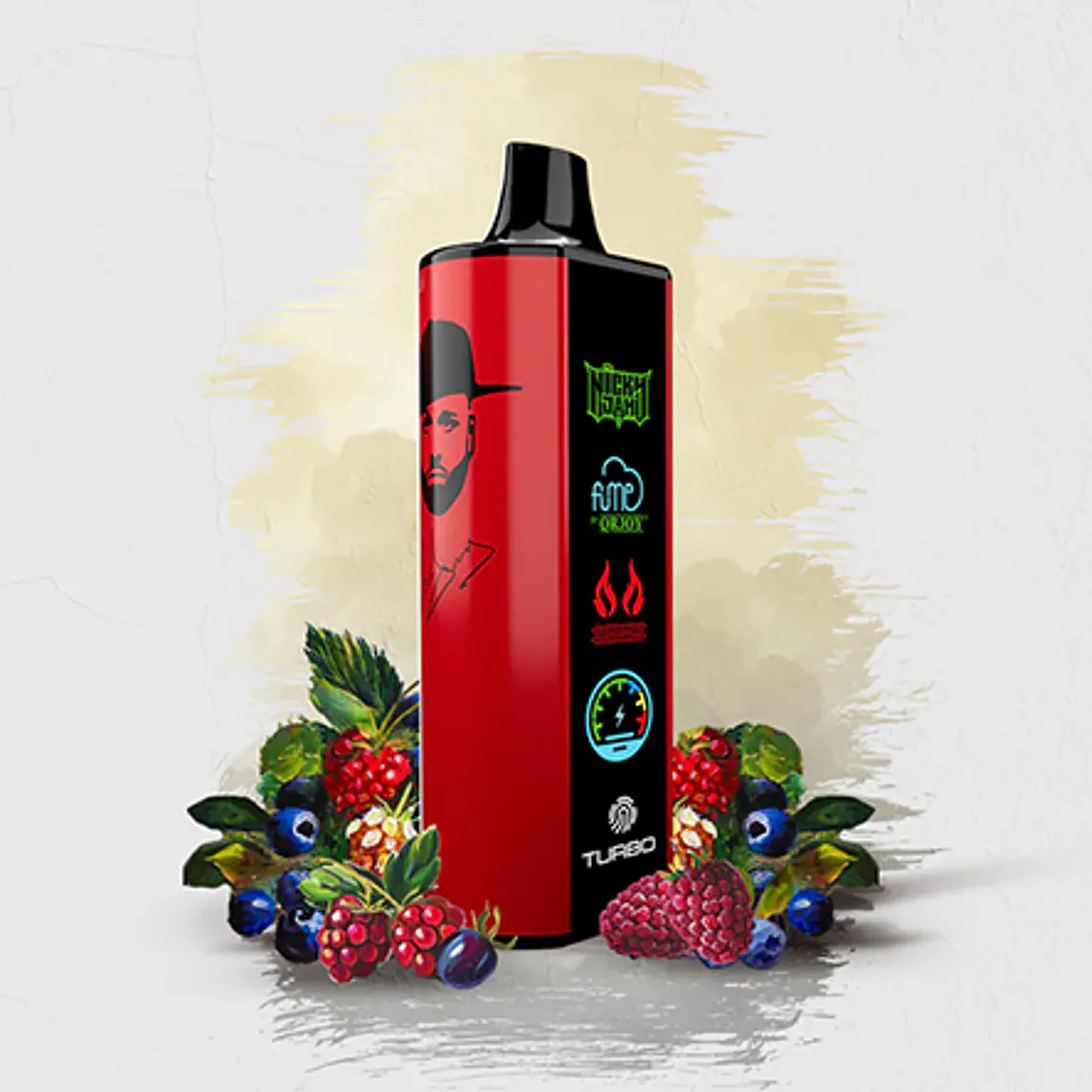 Vape Fume Nicky Jam 15.000 Puff Ojos Rojos (Cherry Berries) 2