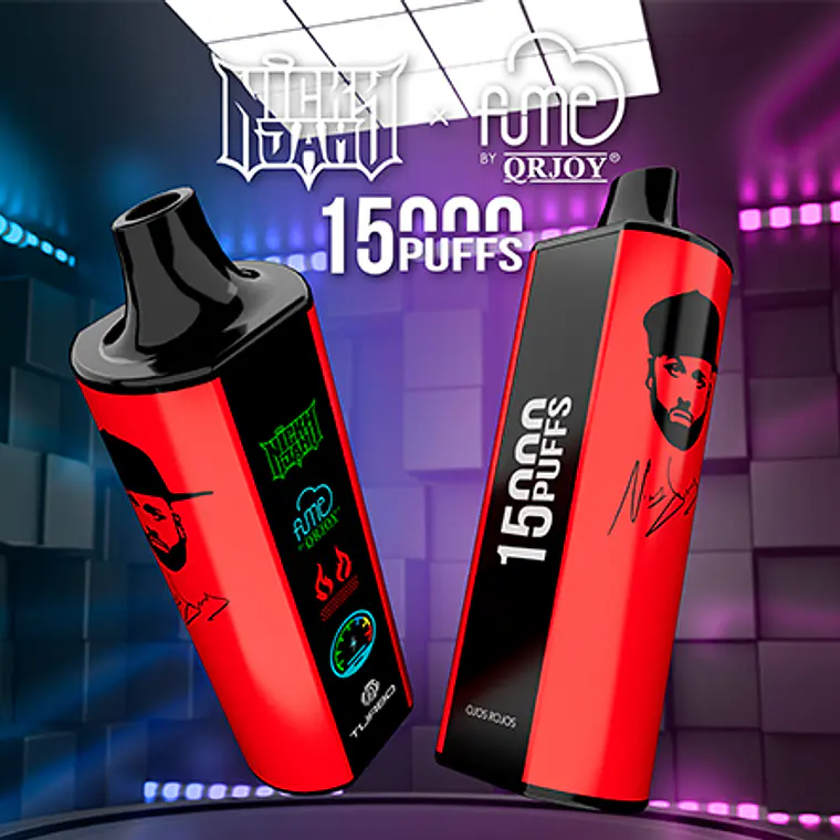 Vape Fume Nicky Jam 15.000 Puff Ojos Rojos (Cherry Berries) 3