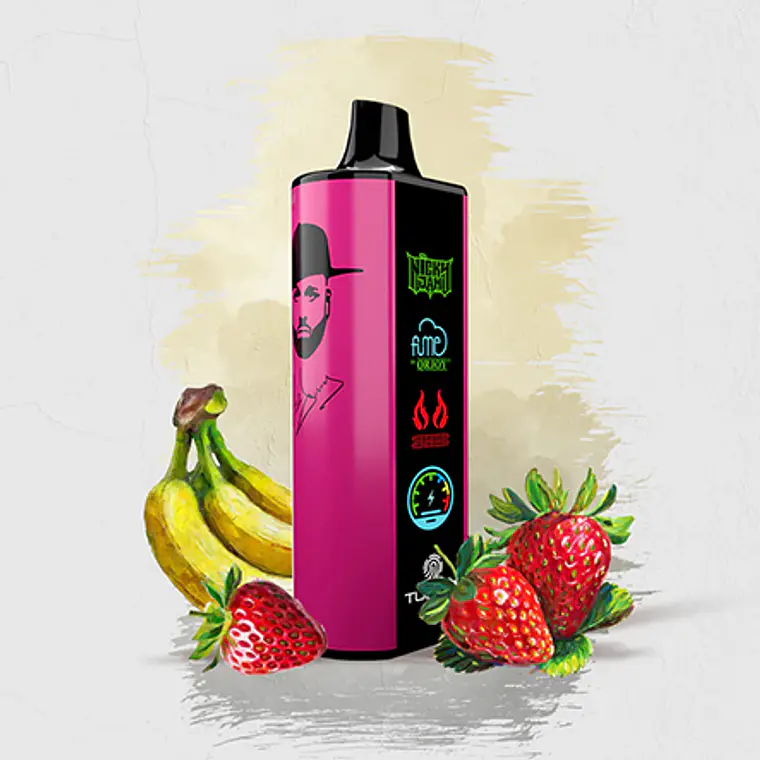 Vape Fume Nicky Jam 15.000 Puff  Sweet Gatas (Strawberry, banana) 2