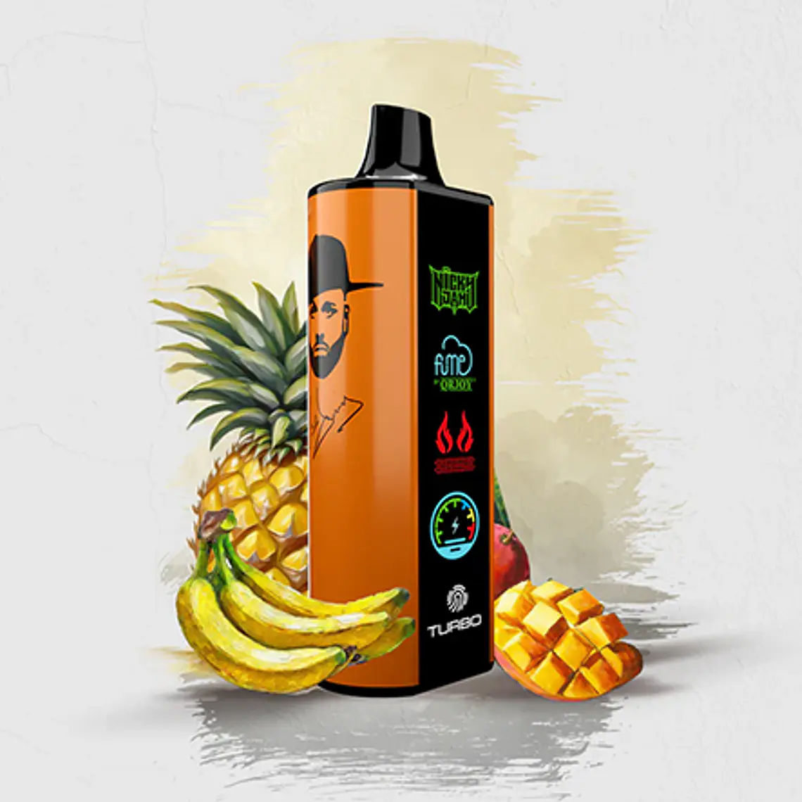 Vape Fume Nicky Jam 15.000 Puff  Yellow Amanecer (Mango, Banana, Pineapple) 2