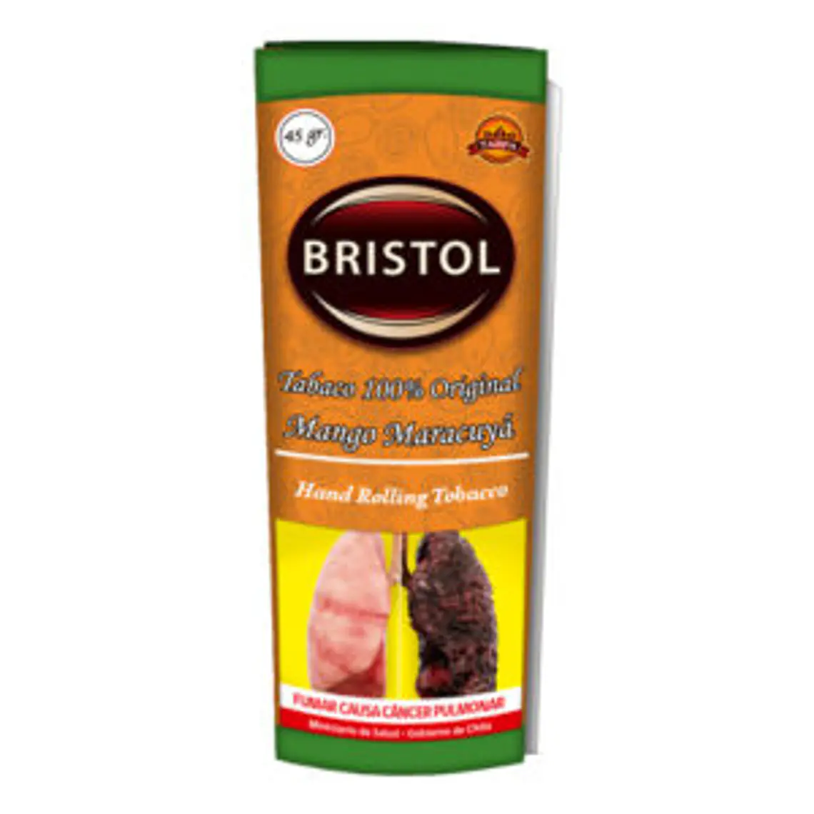 TABACO BRISTOL MANGO MARACUYA 45 gr 1