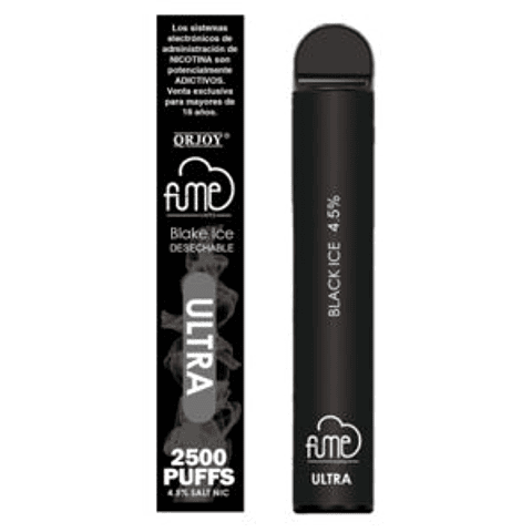 VAPE FUME ULTRA 2.500 PUFF BLACK ICE 4.5% NIC.