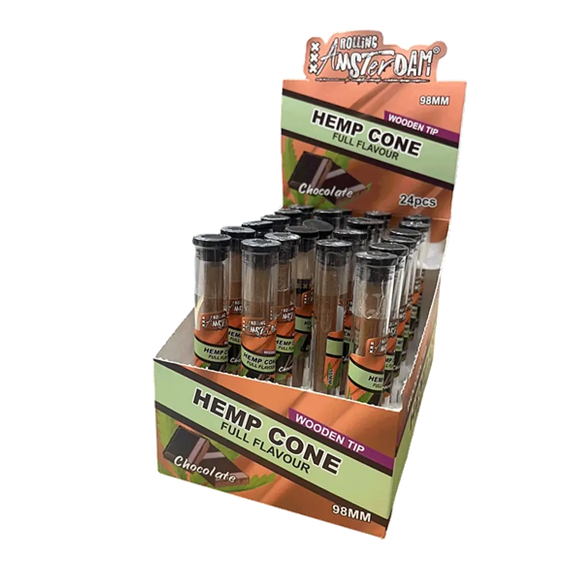 Display Hemp Cone Chocolate con Boquilla de Madera 1