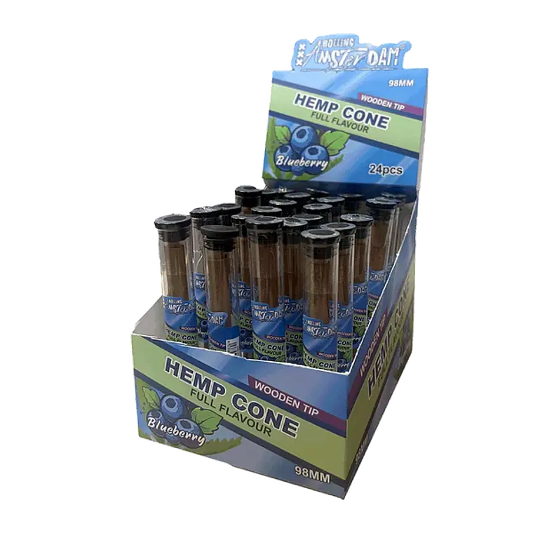 Hemp Cone Blueberry con Boquilla de Madera 1