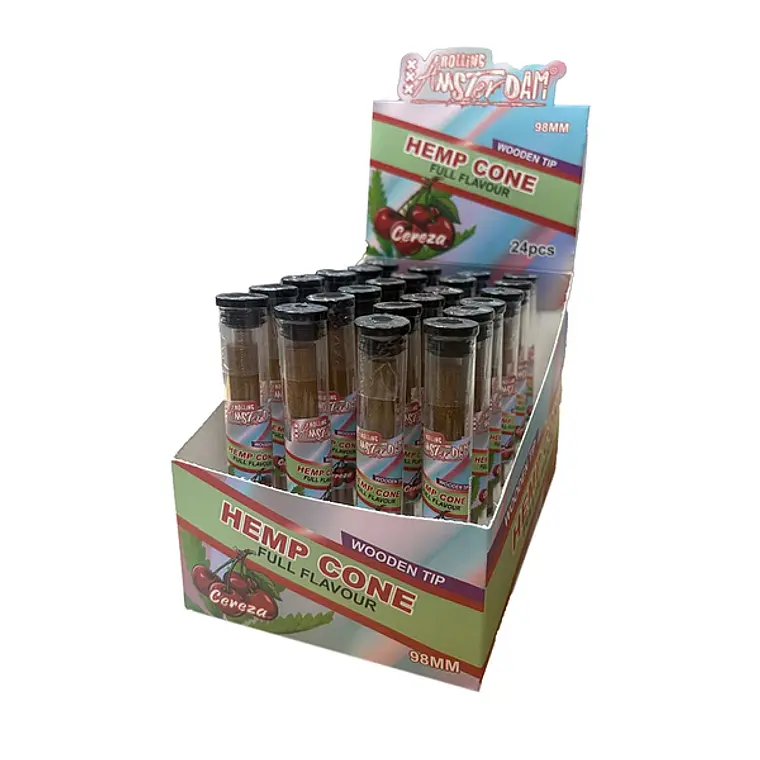 Hemp Cone Cereza con Boquilla de Madera 1