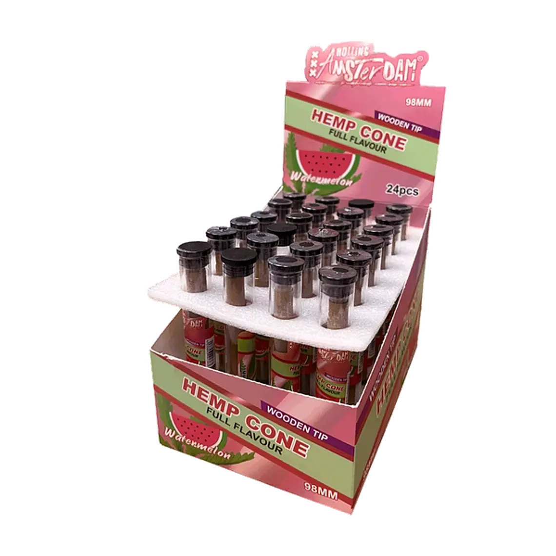 Hemp Cone Sandía con Boquilla de Madera 1