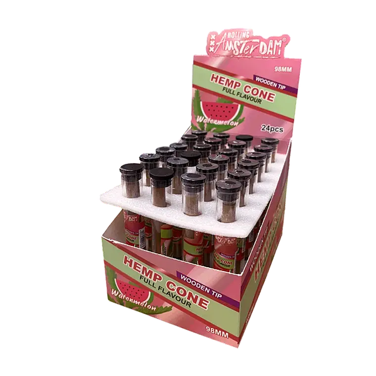 Hemp Cone Sandía con Boquilla de Madera 1