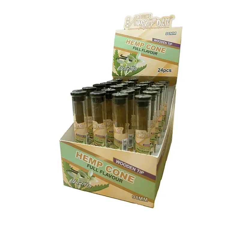 Hemp Cone Vainilla con Boquilla de Madera  1