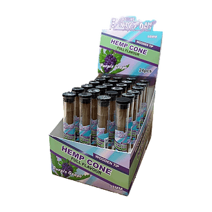 Hemp Cone Uva Morada con Boquilla de Madera