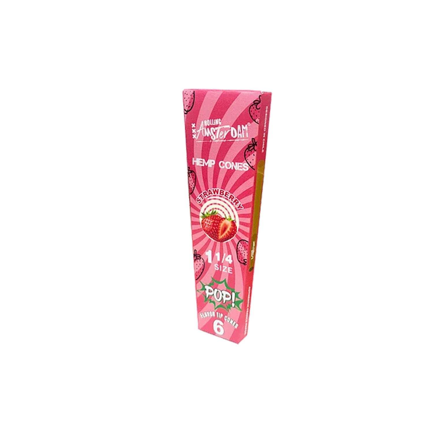 Hemp Cones POP Rolling Amsterdam Strawberry