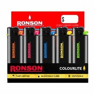 ENCENDEDOR RONSON COLOURLITE BLACK 