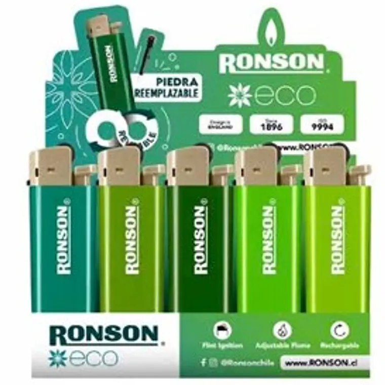 ENCENDEDOR RONSON COLOURLITE ECO  1