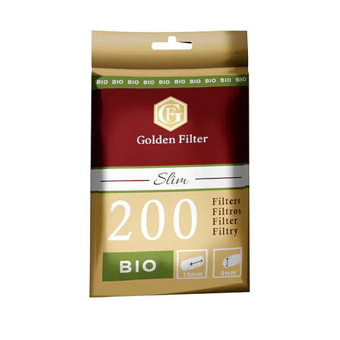 Filtros Slim Bio Golden Filter - 200 unid