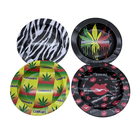 CENICERO MET. T/ PLATO  DISEÑOS 