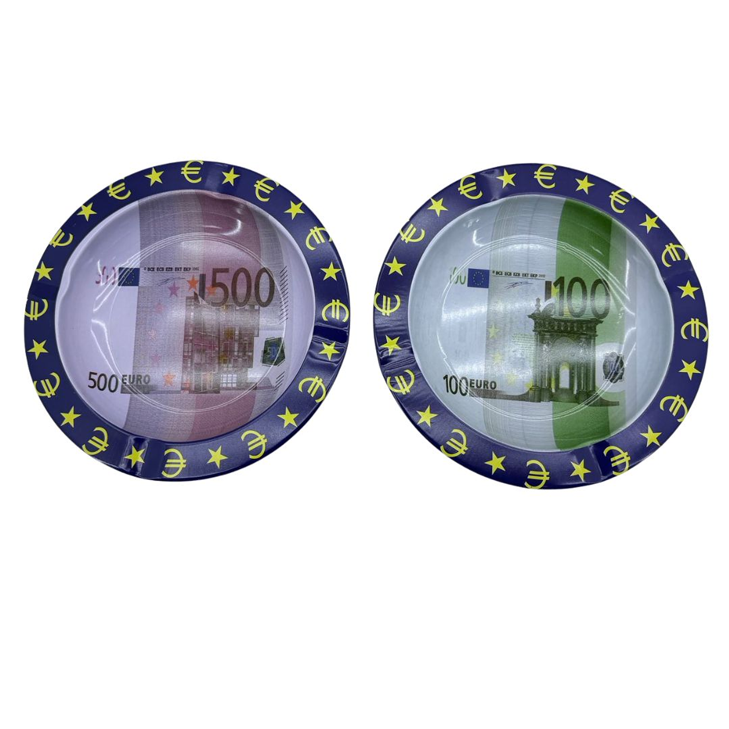 CENICERO METALICO EURO