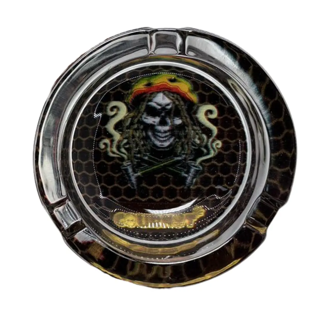 CENICERO VIDRIO CALAVERA  2