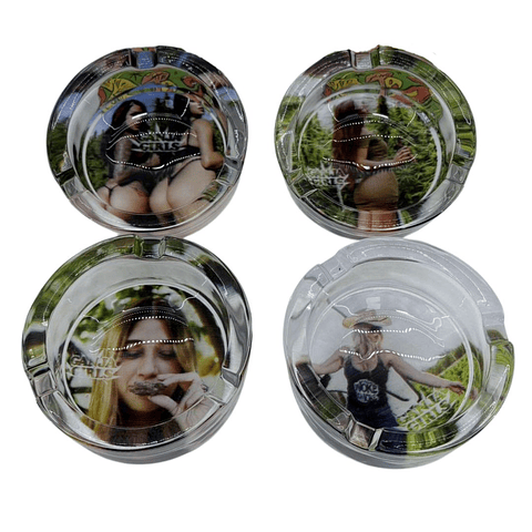 CENICERO VIDRIO GANNJA GIRLS 