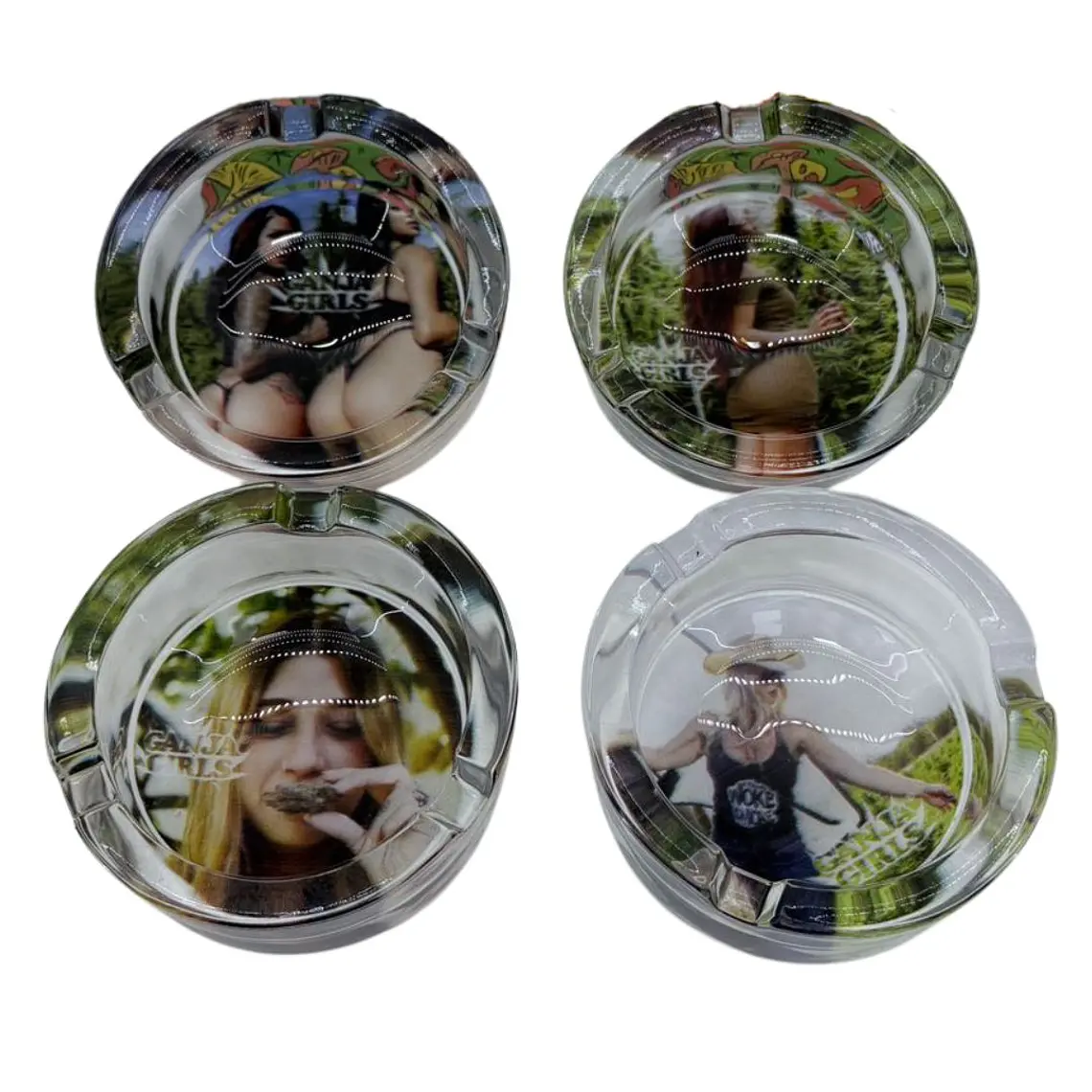 CENICERO VIDRIO GANNJA GIRLS  1