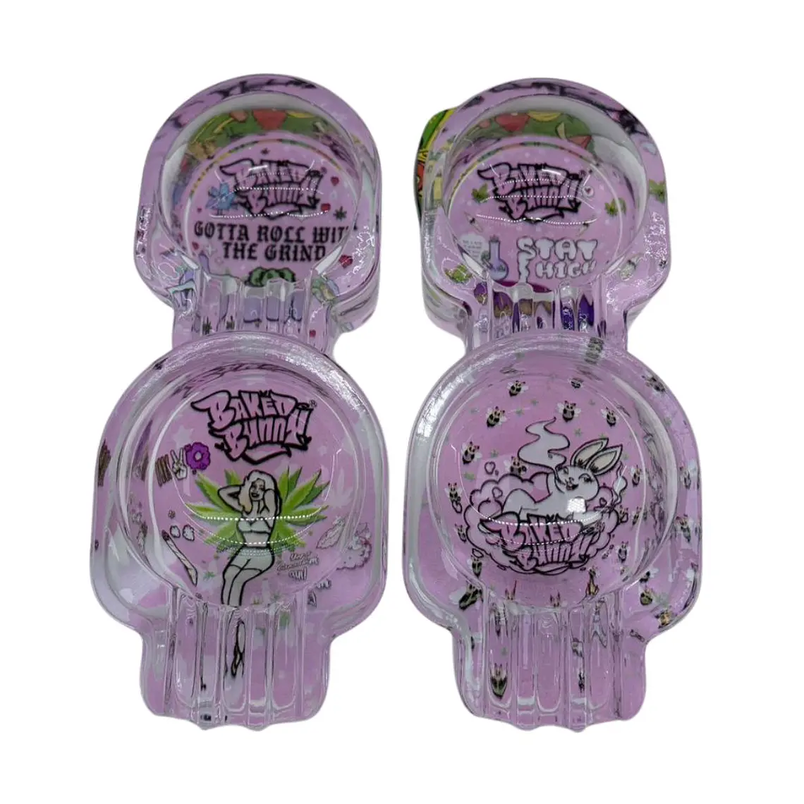 CENICERO FORMA PINK BUKED BUNNY 1