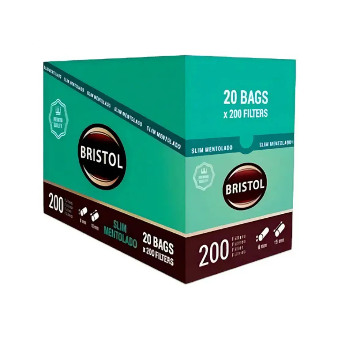 FILTRO BRISTOL MENTOL SLIM LONG 1