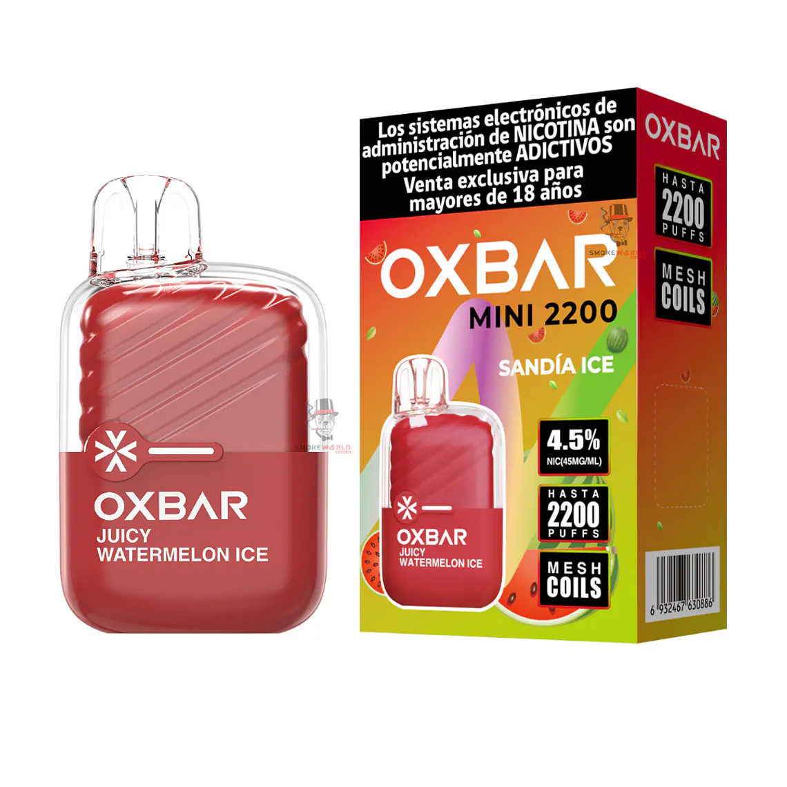 Oxbar Mini 2200 Puffs – Sandía Ice 1