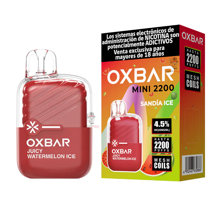 Oxbar Mini 2200 Puffs – Sandía Ice 1