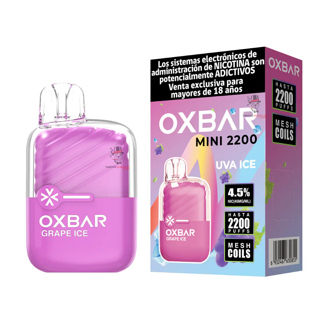 Oxbar Mini 2200 Puffs – Uva Ice 1