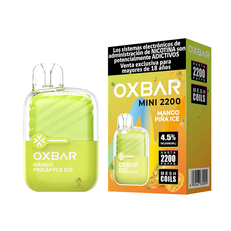 Oxbar Mini 2200 Puffs – Mango Piña Ice 1
