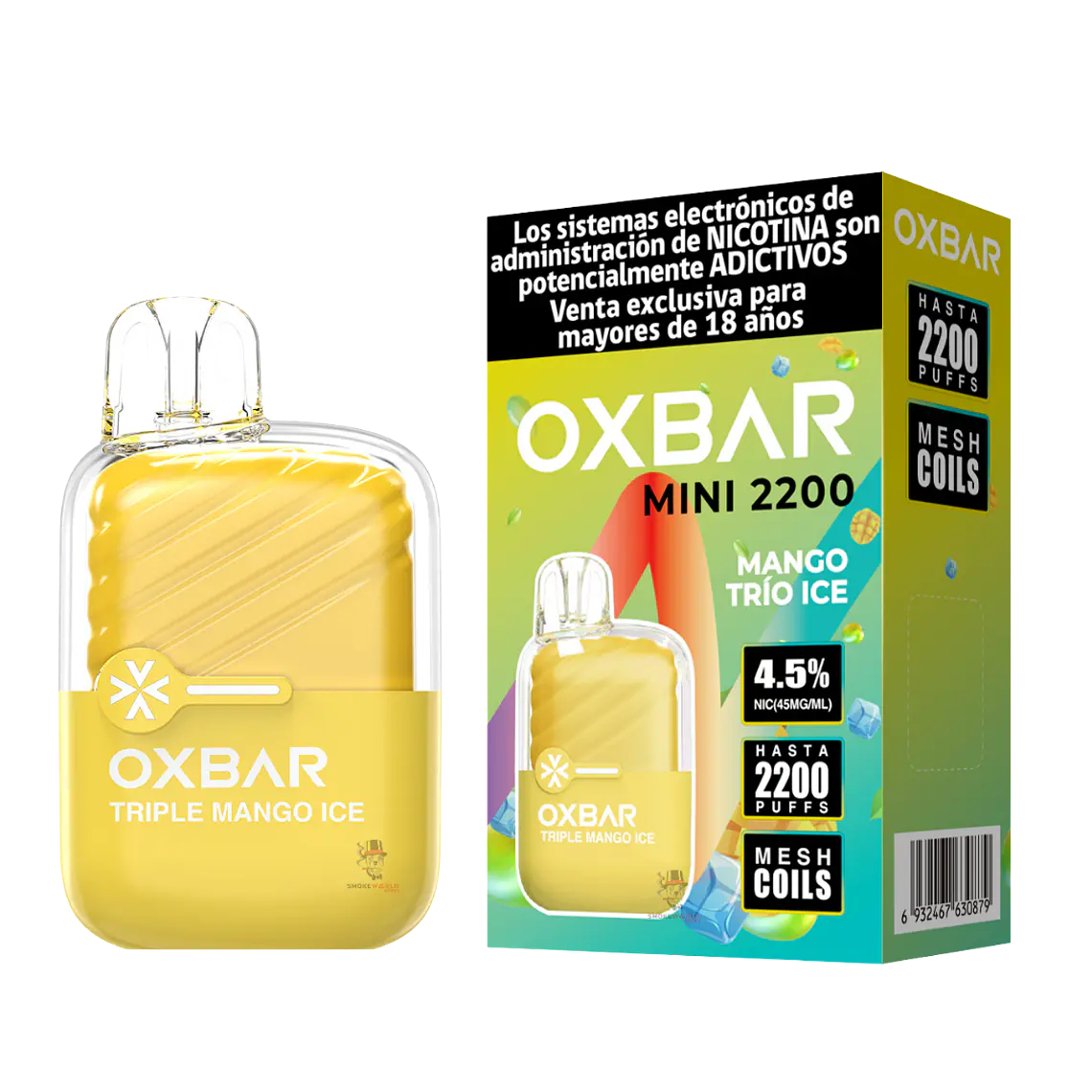 Oxbar Mini 2200 Puffs – Mango Trío Ice 1