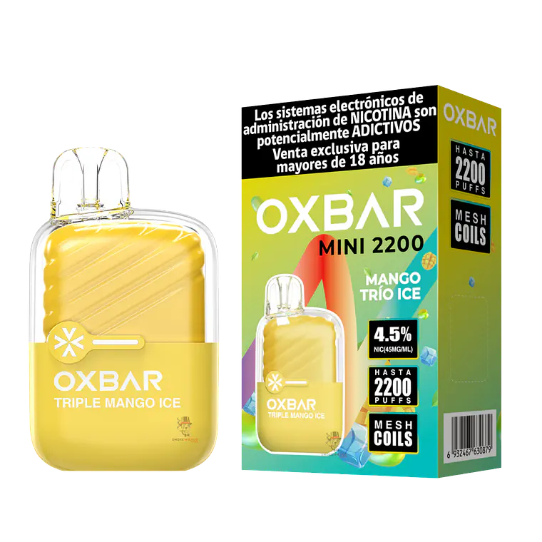 Oxbar Mini 2200 Puffs – Mango Trío Ice 1
