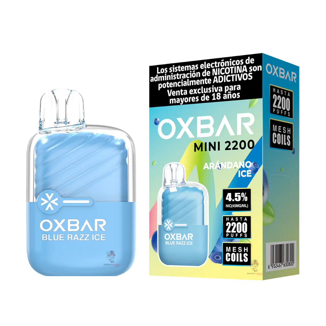 Oxbar Mini 2200 Puffs – Arándano Ice 1