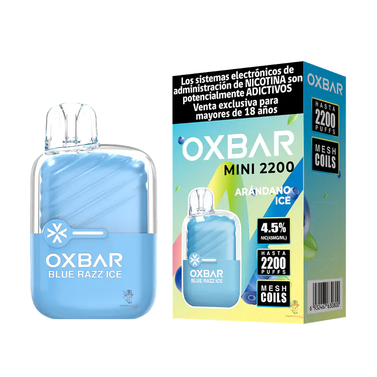 Oxbar Mini 2200 Puffs – Arándano Ice 1