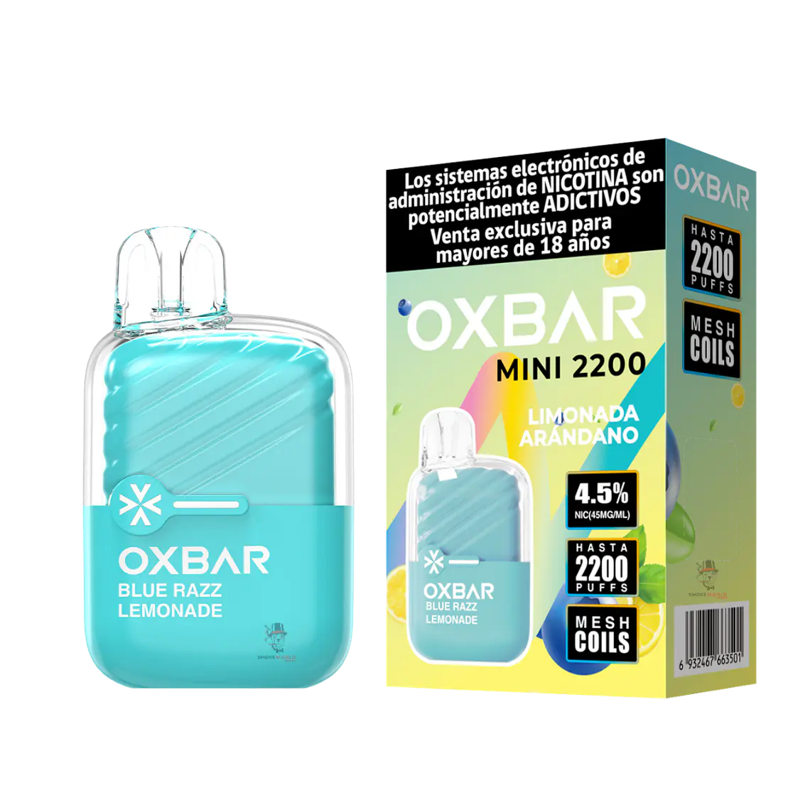 Oxbar Mini 2200 Puffs – Limonada de arándano 1