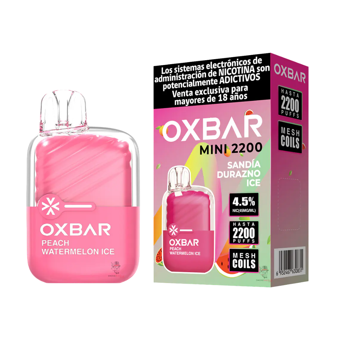 Oxbar Mini 2200 Puffs – Sandía Durazno Ice 1