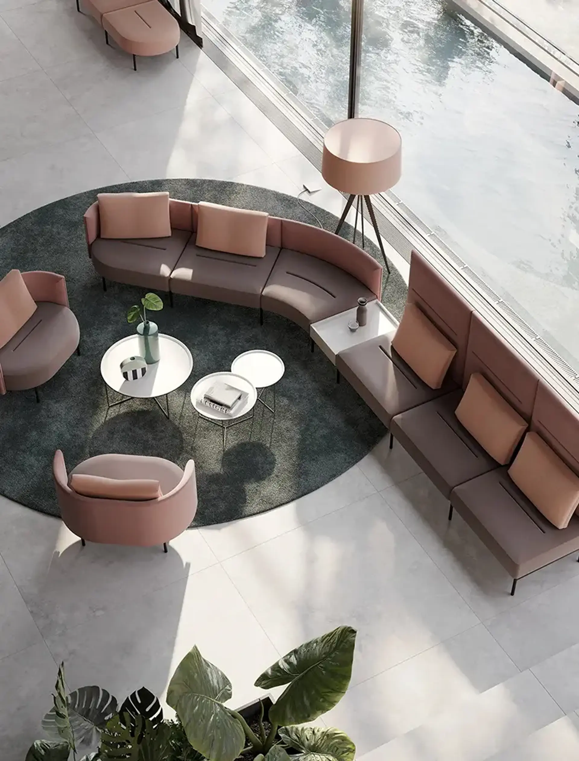 Sillón Modular Minimalista para Oficinas y Coworking - MD016 - Smooth Linear 2